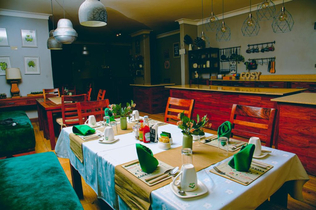 Home Bliss restaurant interior with cosy dining tables