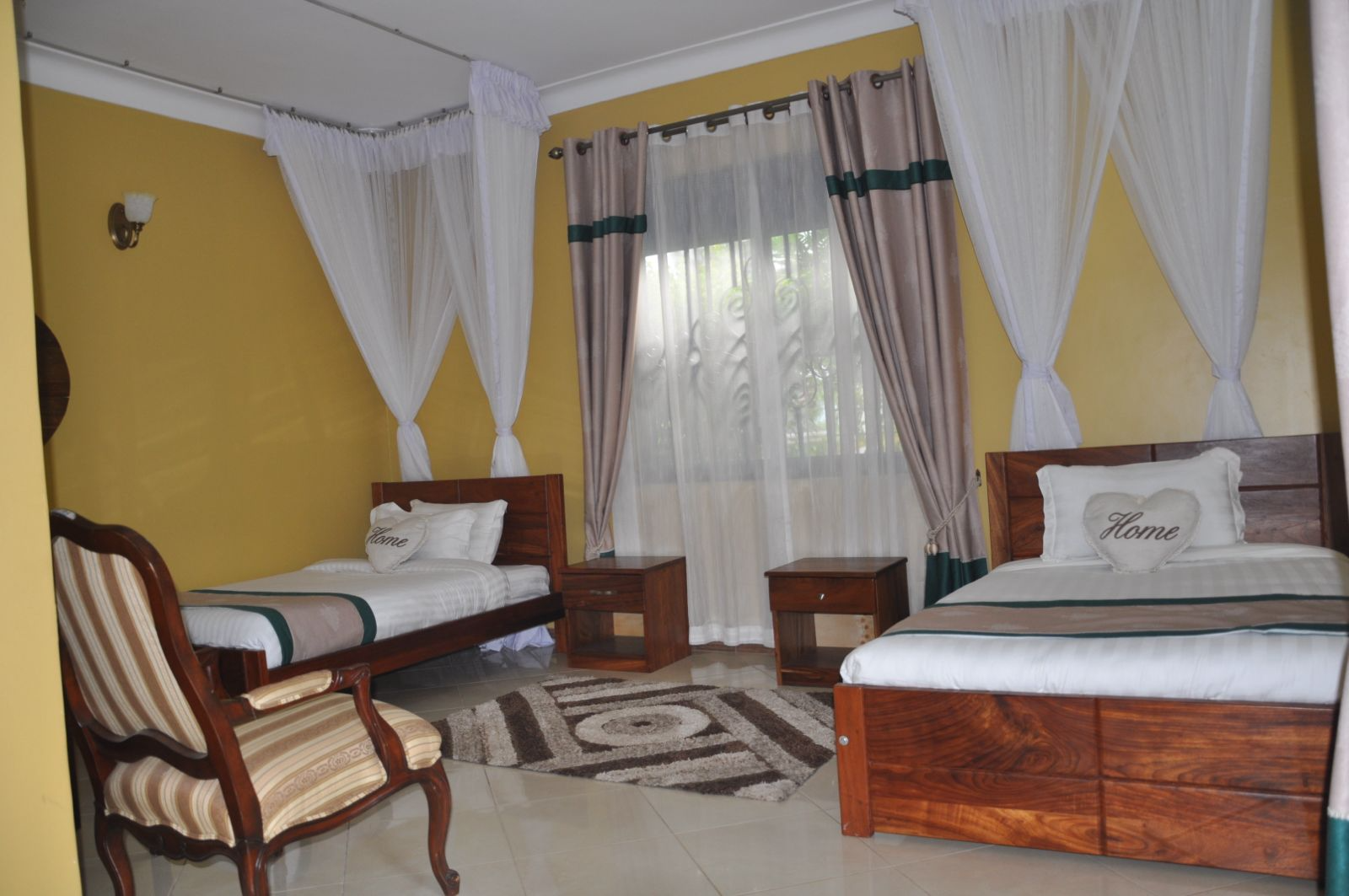 Twin Spacious Room at Home Bliss Hotel, Fort Portal